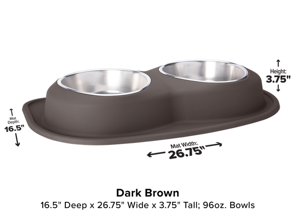 WeatherTech Double Low Pet Feeding System (MPN: DL9603DB)