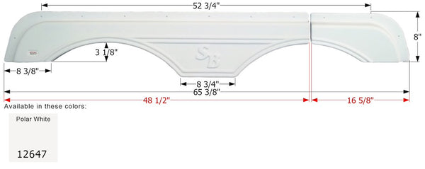 Icon Fender Skirt For Tandem Axles (MPN: 12647)