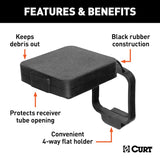 CURT Trailer Hitch Cover for 2 Inch Receiver (MPN: 21728)
