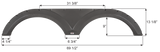 Icon Fender Skirt for Tandem Axle RVs (MPN: 16703)