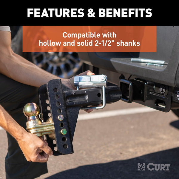 Trailer hitch receiver tube anti rattle bracket (MPN: 22320)