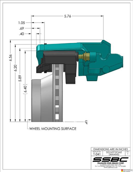 SSBC-USA Brake Conversion Kit (MPN: A117BK)