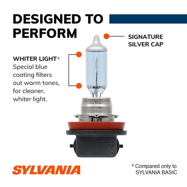 Sylvania SilverStar Halogen Headlight Bulb (MPN: H11ST.BP2)