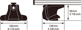 INNO Roof Rack Cross Bar Mounting Kit (MPN: XS250)