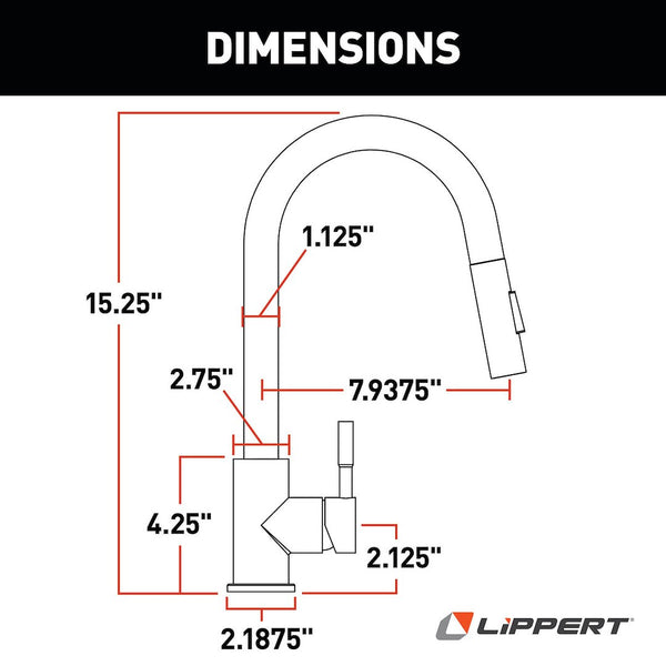 Lippert Flow Max Kitchen Faucet (MPN: 2024000071)