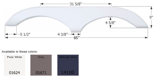 Icon Fender Skirt for Tandem Axle (MPN: 14100)