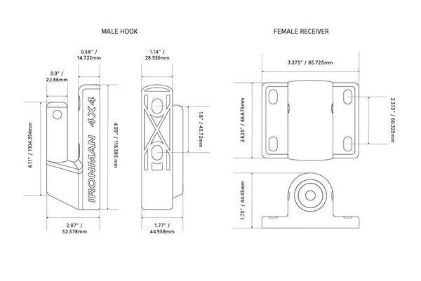Ironman 4x4 Awning Bracket (MPN: IAWNINGQR)