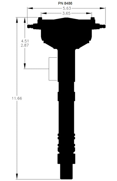 MSD Ignition Crab Cap Distributor (MPN: 8486)