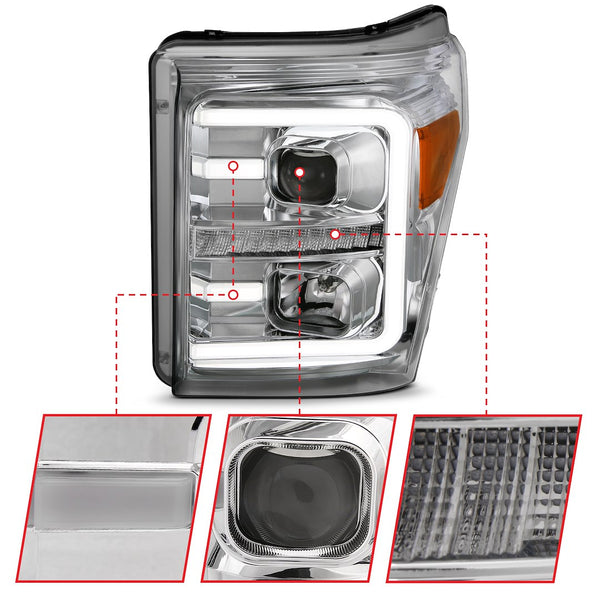 AnzoUSA Headlight Assembly With Projector Beam (MPN: 111407)