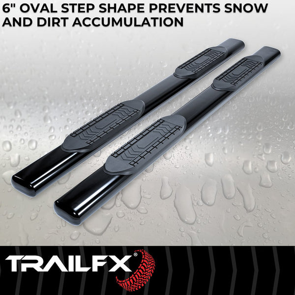 TrailFX 6 Inch Oval Straight Nerf Bar (MPN: A8223B)