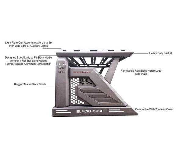Black Horse Off Road Truck Bed Bar (MPN: AR2-03BA3)