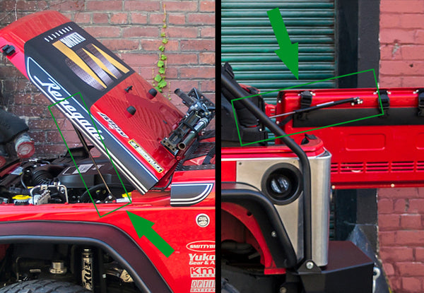 Warrior Products Hood Lift Support (MPN: HL 93110)