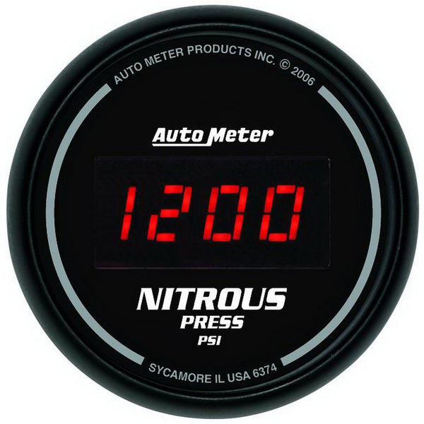 AutoMeter Sport-Comp Nitrous Oxide Pressure Gauge (MPN: 6374)