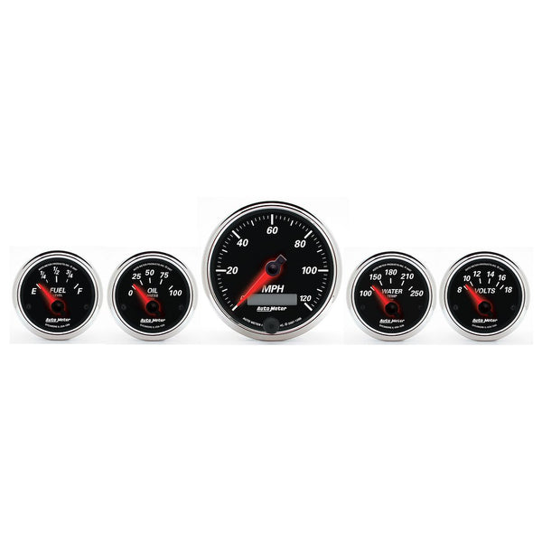 AutoMeter Designer Black II Gauge Set (MPN: 1201)