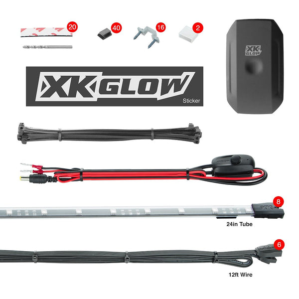 XKchrome LED Underbody Light Kit (MPN: KS-CAR-STANDARD)