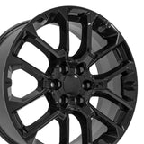 OE Wheels CV67 Gloss Black Aluminum Wheel (MPN: CV67-22090-6550-28B)