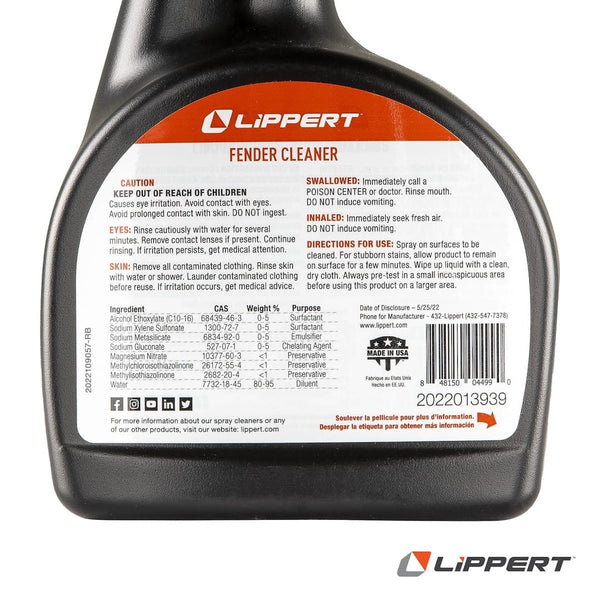 Lippert Boat Fender Cleaner (MPN: 2022013939)