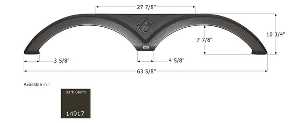 Icon Fender Skirt for Tandem Axle RVs (MPN: 14917)