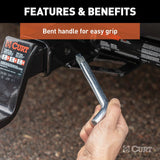 Curt 5/8 Inch Bent Trailer Hitch Pin with Swivel Clip (MPN: 21551)