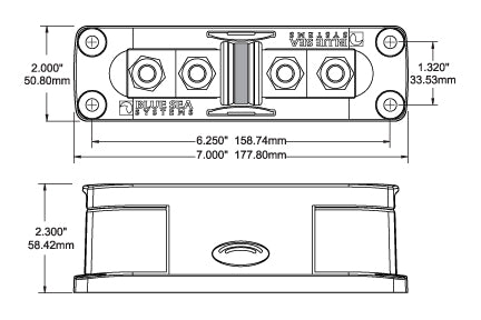 Blue Sea Fuse Block (MPN: 5502-BSS)