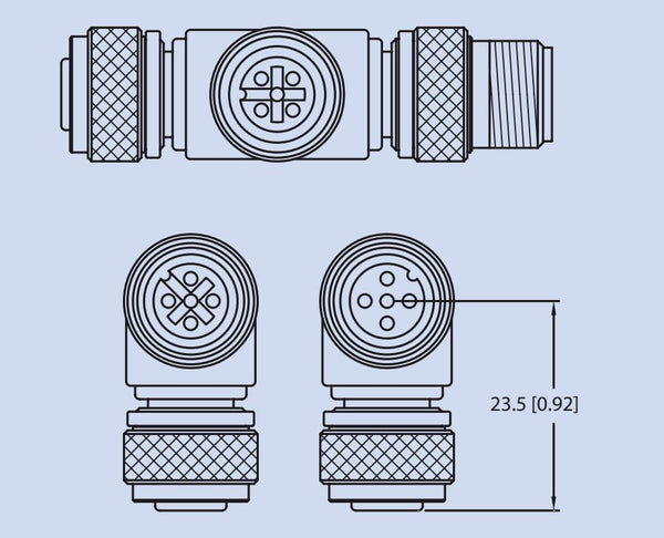 Maretron Marine Network Cable Connector (MPN: CM-CF-CF)
