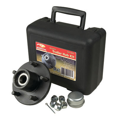 Trailer axle hub with carry case and mounting hardware (MPN: 13511)