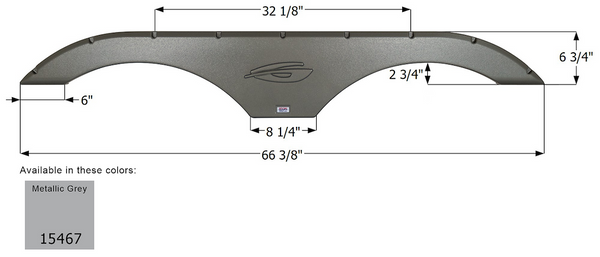Icon Fender Skirt for Tandem Axle RVs (MPN: 15467)