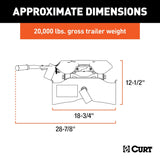 CURT A20 Fifth Wheel Trailer Hitch Head (MPN: 16540)