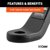 Curt Trailer Hitch Ball Mount (MPN: 45459)
