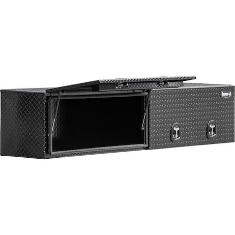 Buyers Products Gloss Black Diamond Tread Aluminum Topsider Tool Box (MPN: 1721361)