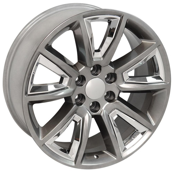 OE Wheels CV73B 22 Inch Aluminum Wheel (MPN: CV73B-22090-6550-24HB-IC)