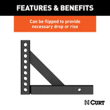 CURT Weight Distribution Hitch Shank (MPN: 17121)