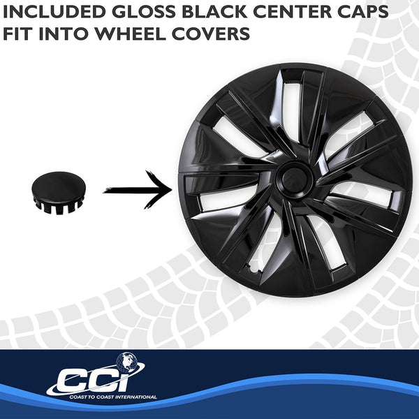 Coast To Coast Wheel Cover Set (MPN: 56619BLK)
