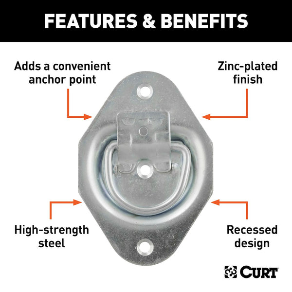 Curt Recessed Tie Down Anchor (MPN: 83601)
