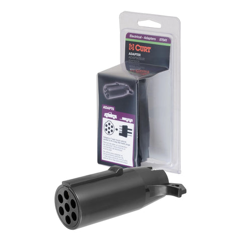 Trailer Wiring Connector Adapter 7 Way Round (MPN: 57041)