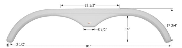 Icon Fender Skirt for Tandem Axle RVs (MPN: 12304)