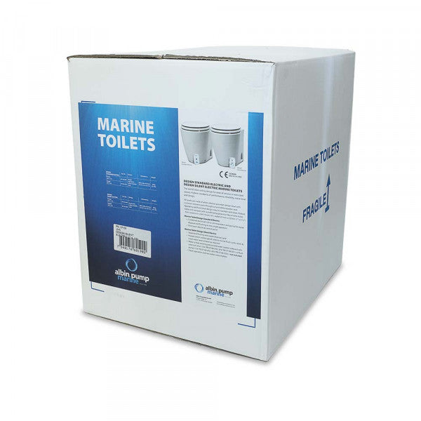 Marine Electric Toilet with Wooden Seat (MPN: 07-02-043)