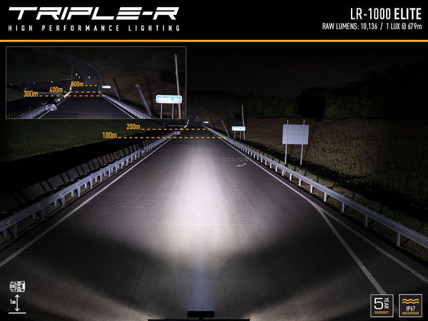 Triple-R Light LR-1000 Elite LED Light Bar (MPN: LR8-EL-B)
