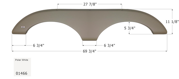 Icon Fender Skirt for Tandem Axle RVs (MPN: 01466)