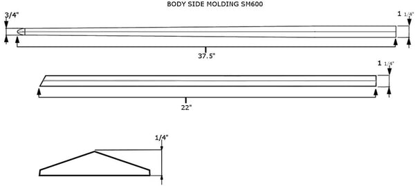 Coast To Coast Side Molding (MPN: CCISM600)