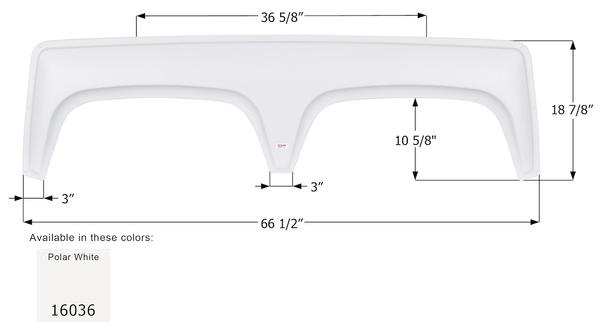 Icon Fender Skirt for Tandem Axle RVs (MPN: 16036)