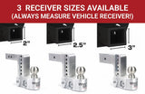 Weigh Safe Trailer Hitch Ball Mount (MPN: WS6-2)