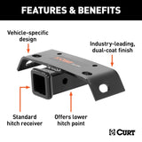 CURT Trailer Hitch Rear with 2 Inch Receiver (MPN: 19030)