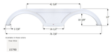Icon Fender Skirt for Tandem Axle RVs (MPN: 15790)