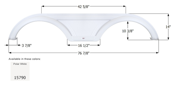 Icon Fender Skirt for Tandem Axle RVs (MPN: 15790)