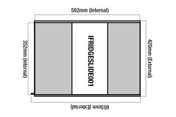 Ironman 4x4 Refrigerator Slide Tray (MPN: IFRIDGESLIDE001)