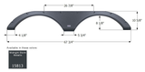 Icon Fender Skirt for Tandem Axle RVs (MPN: 15813)