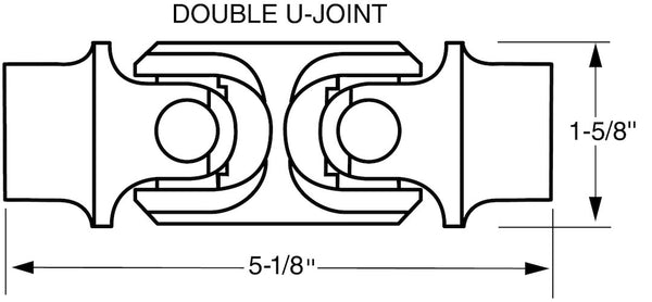 Borgeson Steering Shaft Universal Joint (MPN: 133468)