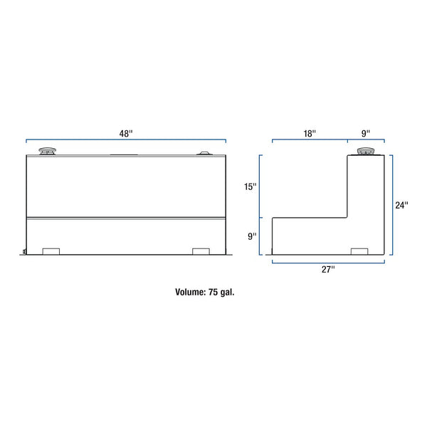 UWS Liquid Transfer Tank (MPN: TT-75-L-T-P)