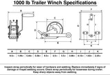 T-H Marine Manual Trailer Boat Winch (MPN: BE-TR-59918-DP)